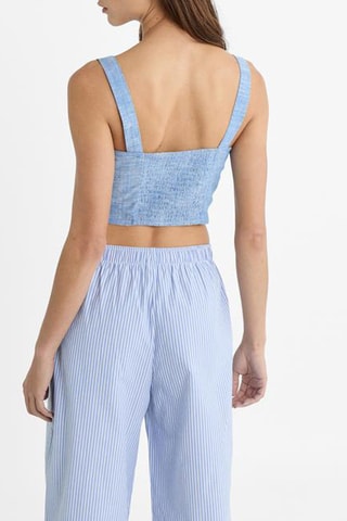 Crop top - Ciel chiné