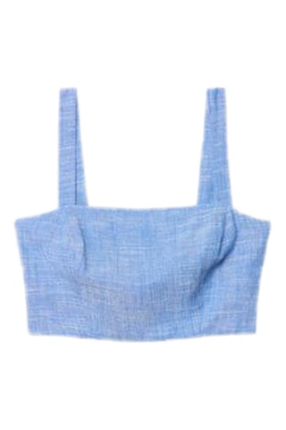 Crop top - Ciel chiné