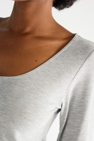 Top - Gris clair chiné