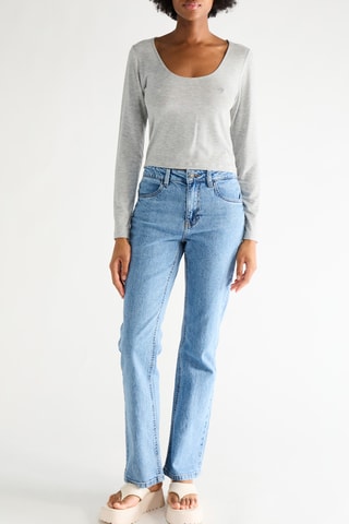 Top - Gris clair chiné