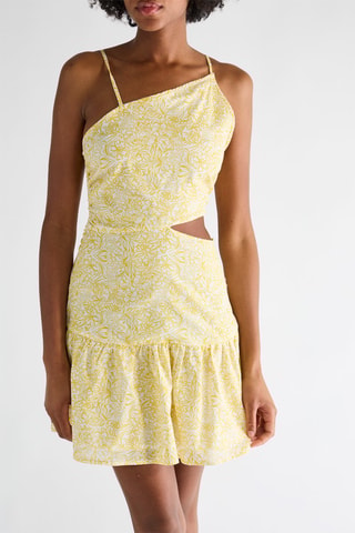 Robe asymétrique - Jaune