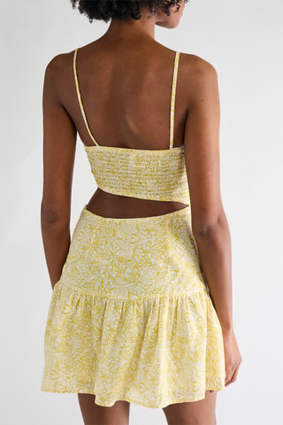 Robe asymétrique - Jaune