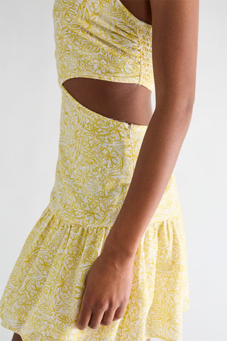 Robe asymétrique - Jaune