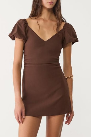 Robe trapèze - Marron