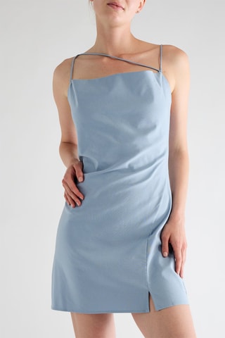 Robe droite - Bleu