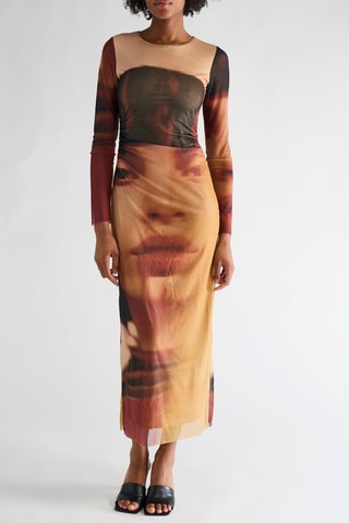 Robe midi - Orange