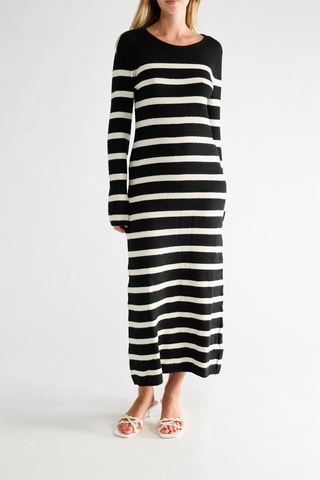 Robe pull - Noir et blanc