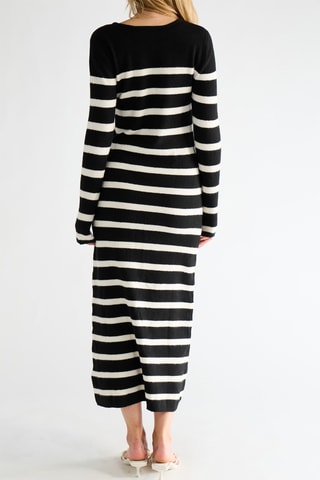 Robe pull - Noir et blanc