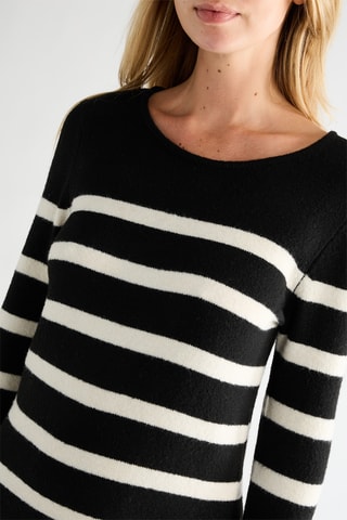 Robe pull - Noir et blanc