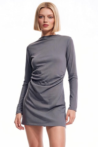 Robe droite - Gris