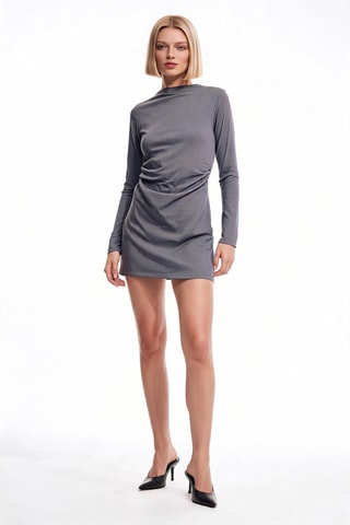 Robe droite - Gris