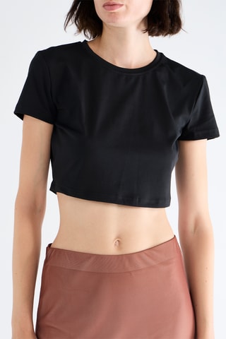 T-shirt cropped - Noir