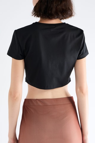 T-shirt cropped - Noir