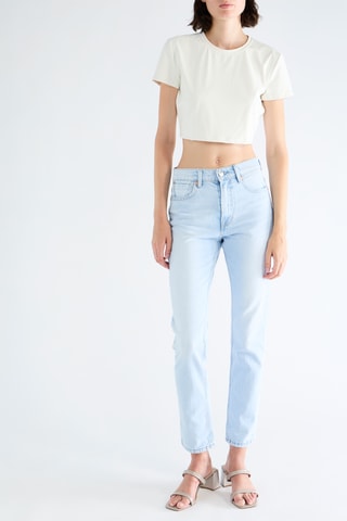T-shirt cropped - Blanc