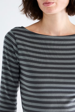 T-shirt cropped - Gris foncé