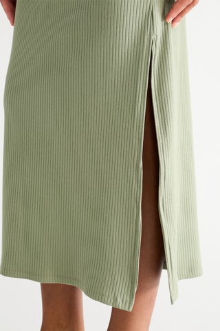 Jupe midi taille haute - Vert d’eau