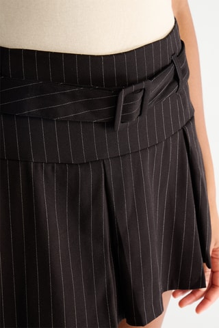 Minijupe taille haute - Noir