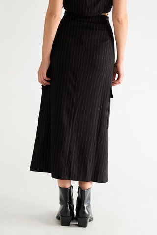 Jupe midi taille haute - Noir