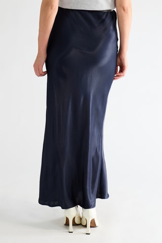 Jupe longue taille haute - Bleu marine