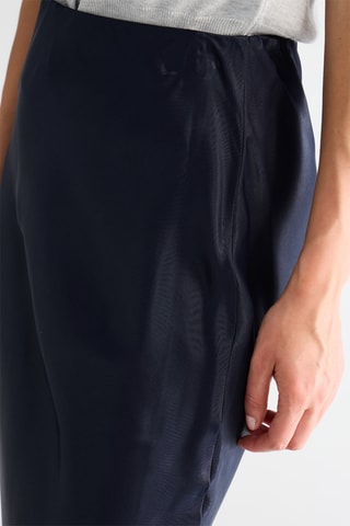 Jupe longue taille haute - Bleu marine