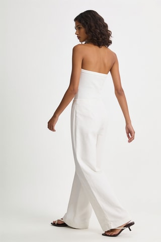 Pantalon wide legs - Blanc