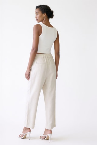 Pantalon droit - Beige