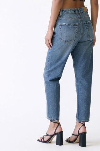 Jean mom - Bleu