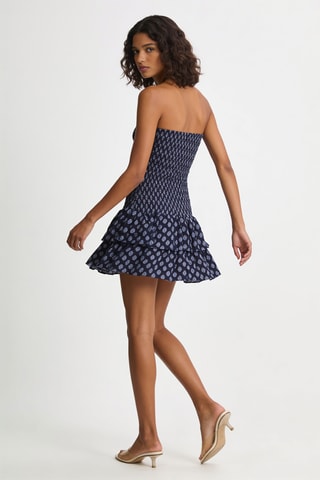 Robe bustier sans manches - Bleu marine