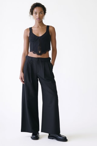 Pantalon wide legs - Noir