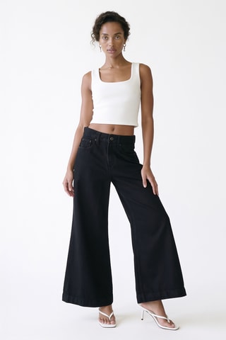Pantalon flare - Noir