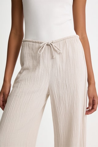 Pantalon wide legs - Beige