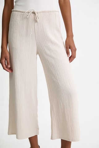 Pantalon wide legs - Beige