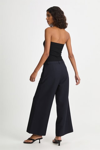Pantalon wide legs - Bleu marine