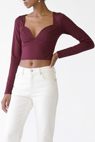 Crop top - Bordeaux