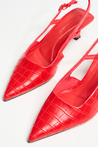 Escarpins vernis - Rouge