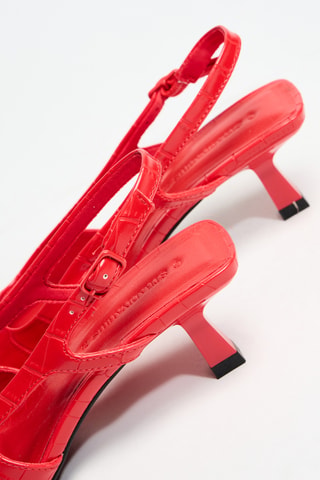 Escarpins vernis - Rouge