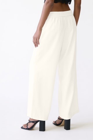 Pantalon wide legs - Blanc cassé