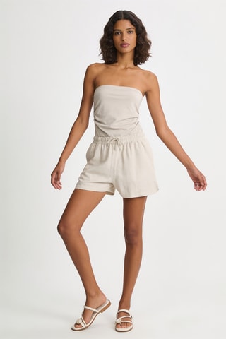 Short en lin - Beige