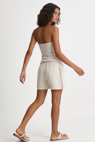 Short en lin - Beige