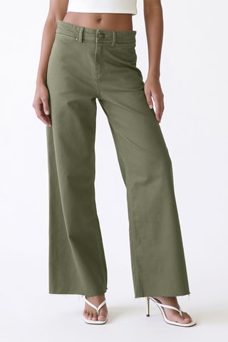Pantalon droit - Vert kaki
