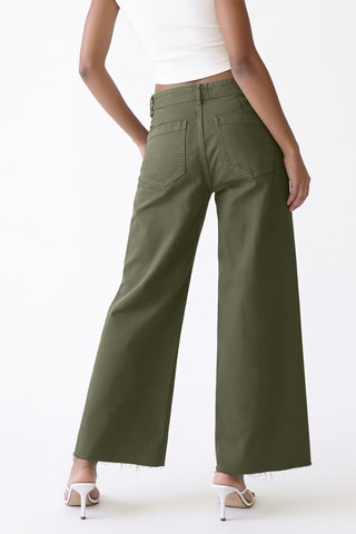 Pantalon droit - Vert kaki