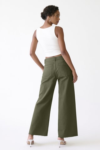 Pantalon droit - Vert kaki