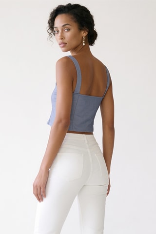Top sans manches - Bleu