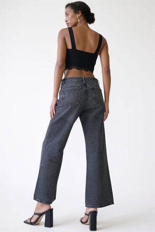 Jean wide legs - Gris foncé