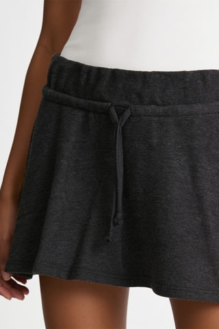 Minijupe jupe patineuse - Gris foncé