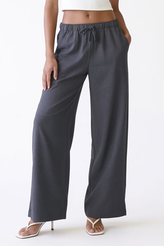 Pantalon droit - Gris foncé