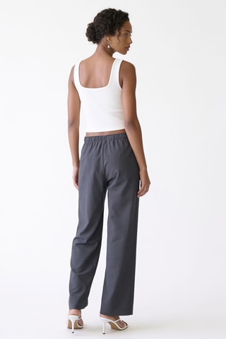 Pantalon droit - Gris foncé