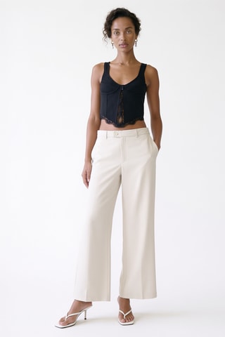 Pantalon droit - Beige