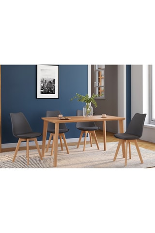 4 sillas Nordia - 46 x 51 x 79,5 cm