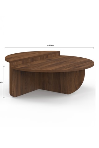 2 mesas de centro Moira - 90 x 30 x 60/85 x 35 x 30 cm